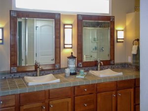 Bathroom with double vanity